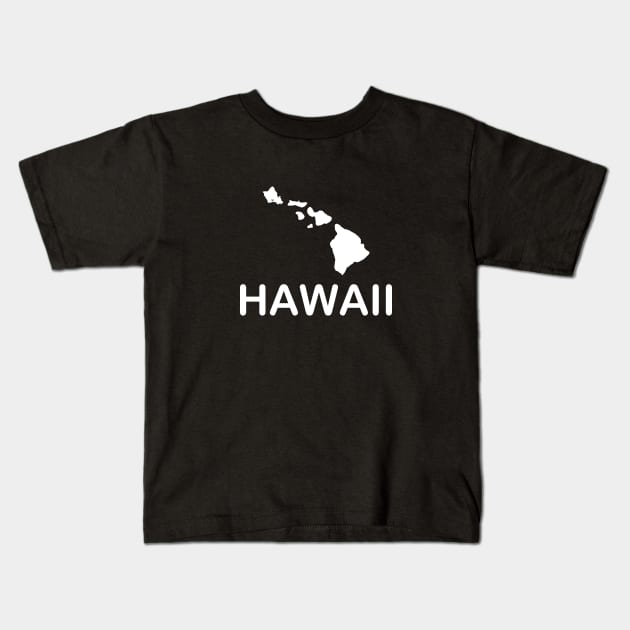 Hawaii With Islands Kids T-Shirt by KevinWillms1